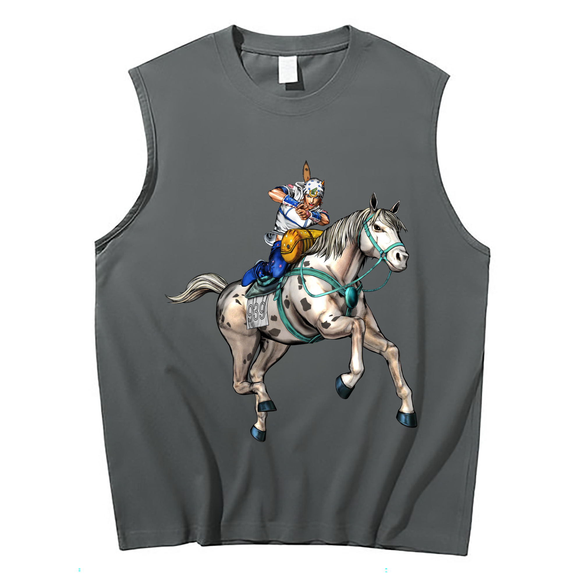 （画像用） ジョジョの奇妙な冒険 ジョナサン?ジョースター JoJo's Bizarre Adventure Jonathan Joestar コットン100％タンクトップ（フロントプリント）